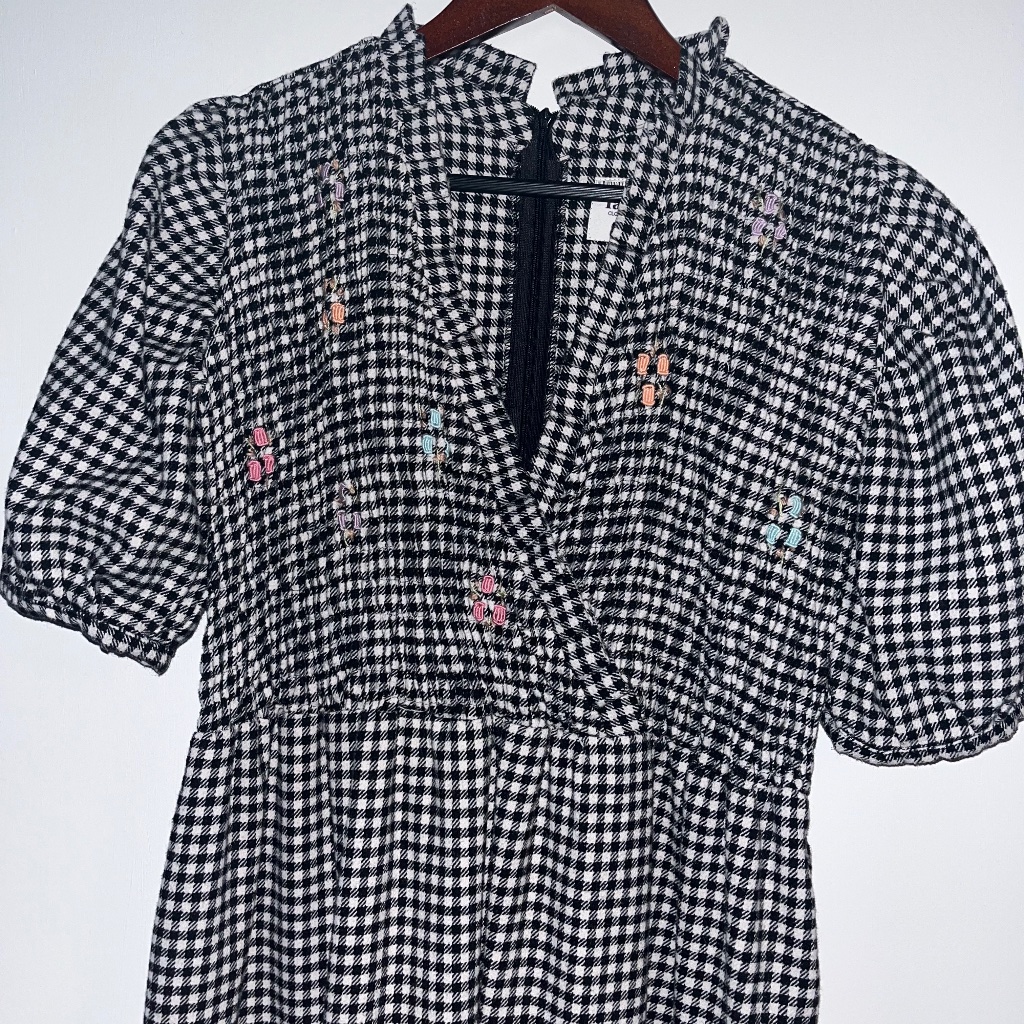 Tach Adelfa Smocked Dress, Size M